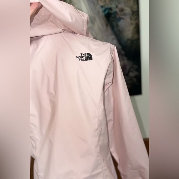 Super Nice The North Face Resolve Pale Pink Hooded Rain Jacket - Picture 6 of 7